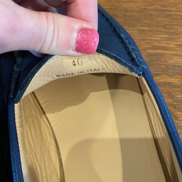 Blue M. Gemi Pastoso Driving Mocs Loafers Navy 40 fits 8.5 Perfectly!  Classic! - Picture 5 of 12